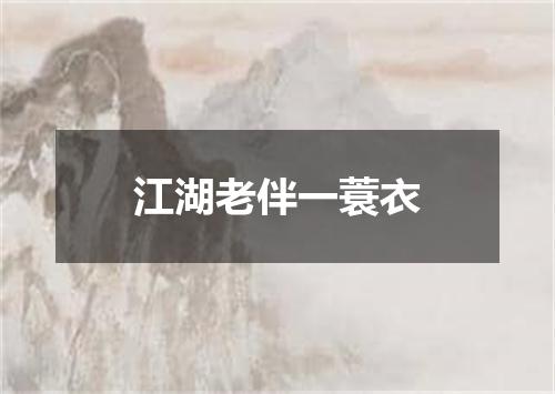 江湖老伴一蓑衣