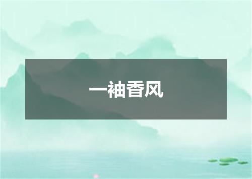 一袖香风