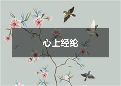 心上经纶