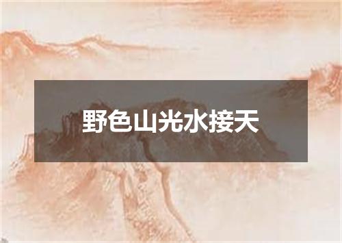 野色山光水接天
