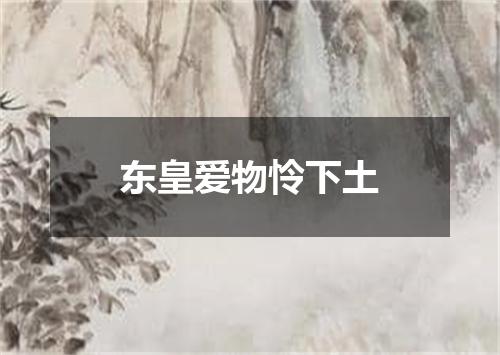东皇爱物怜下土