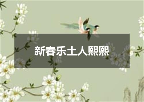 新春乐土人熙熙