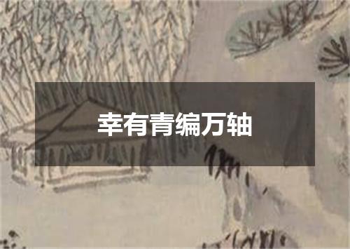幸有青编万轴
