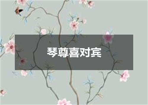 琴尊喜对宾