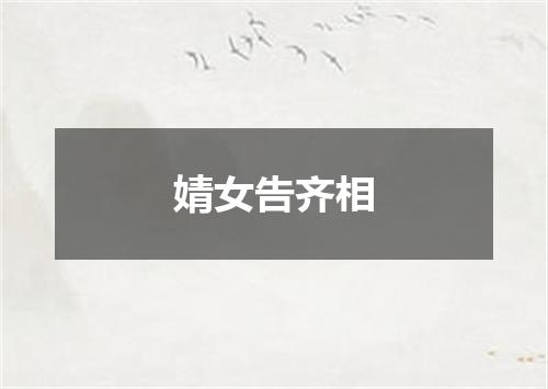 婧女告齐相