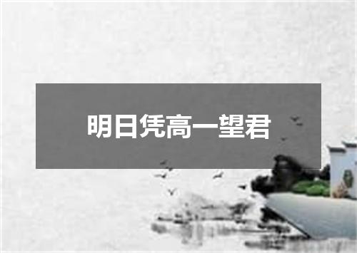 明日凭高一望君