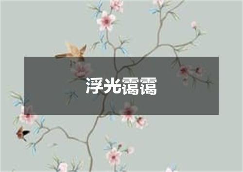 浮光霭霭