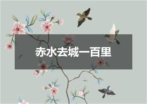 赤水去城一百里