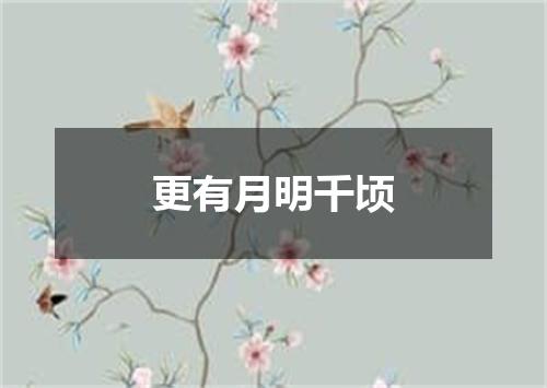 更有月明千顷