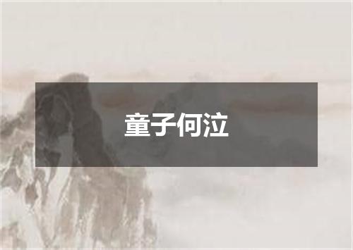 童子何泣