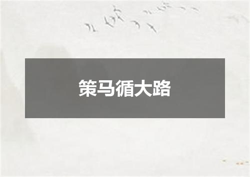 策马循大路