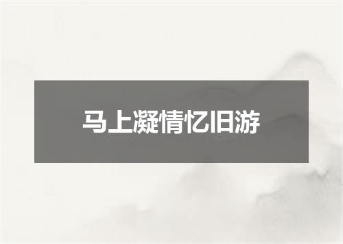 马上凝情忆旧游