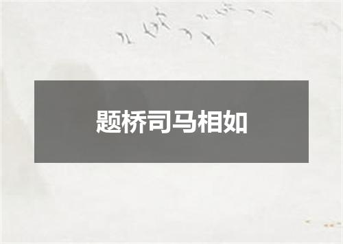 题桥司马相如