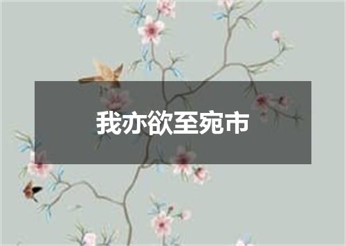 我亦欲至宛市