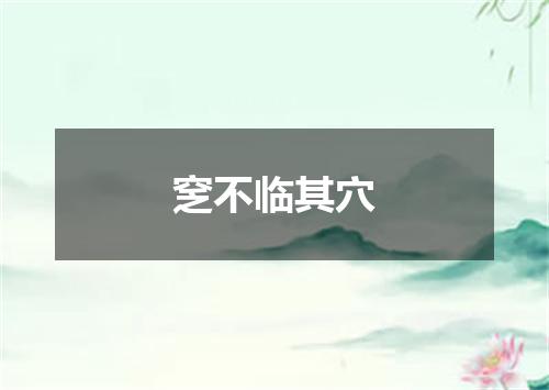 窆不临其穴