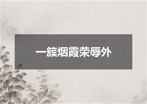 一簇烟霞荣辱外