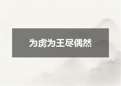 为虏为王尽偶然