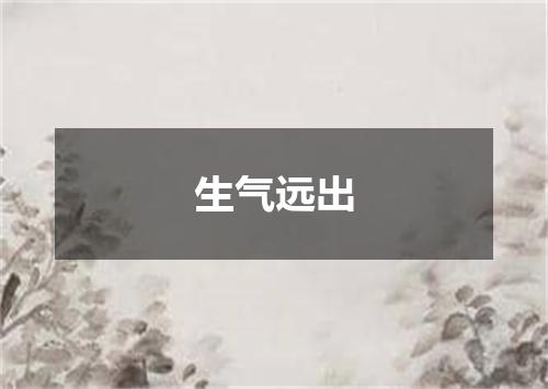 生气远出