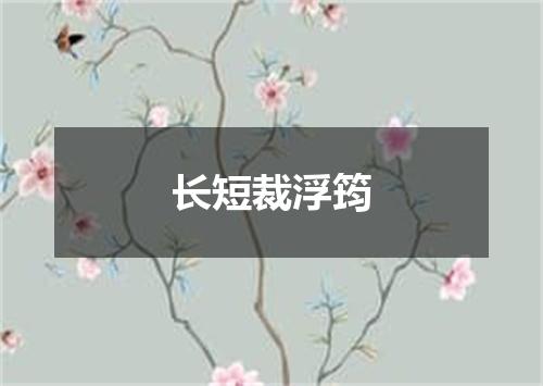 长短裁浮筠