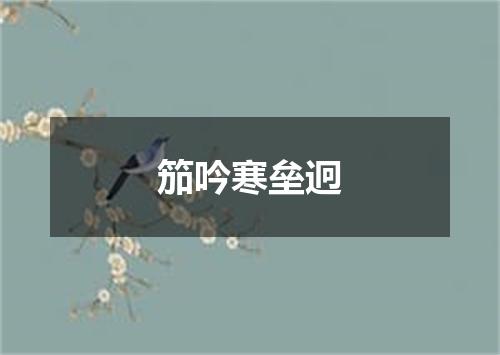 笳吟寒垒迥