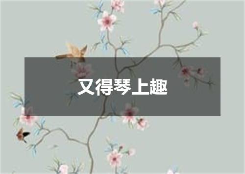 又得琴上趣