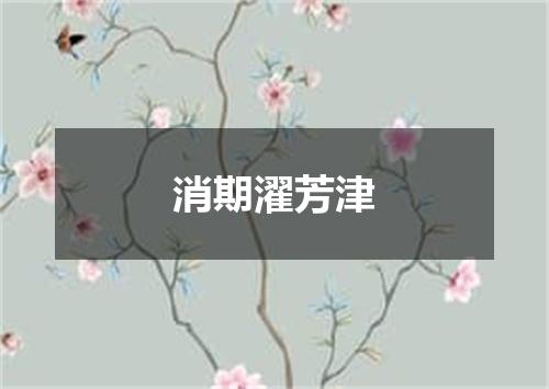 消期濯芳津