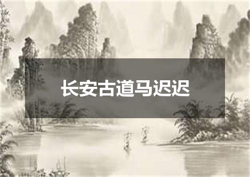 长安古道马迟迟