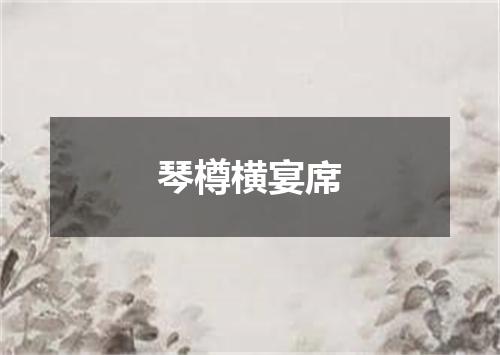 琴樽横宴席
