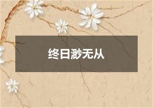 终日渺无从
