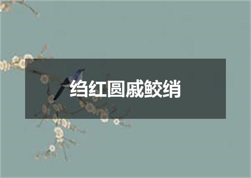 绉红圆戚鲛绡