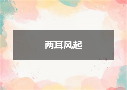 两耳风起