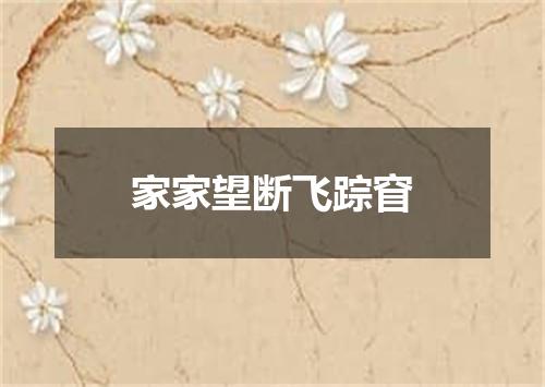 家家望断飞踪窅