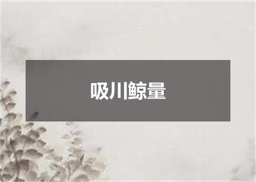 吸川鲸量
