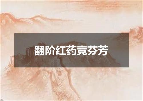 翻阶红药竞芬芳