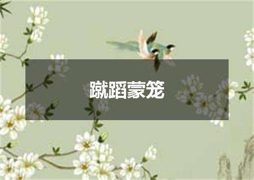 蹴蹈蒙笼