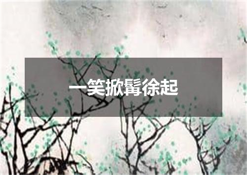 一笑掀髯徐起