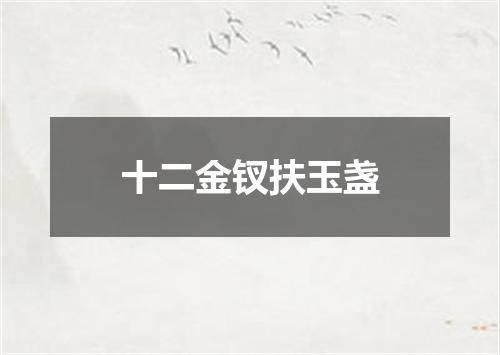 十二金钗扶玉盏