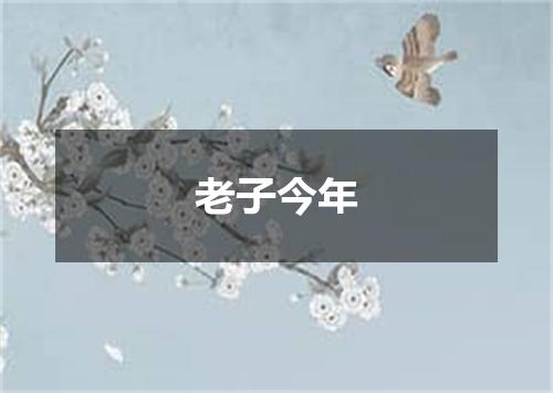 老子今年