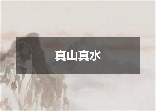 真山真水