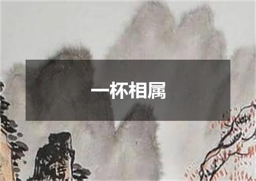 一杯相属