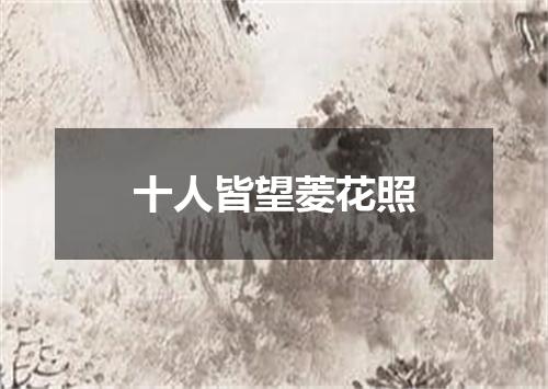 十人皆望菱花照
