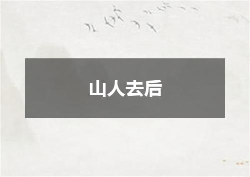 山人去后