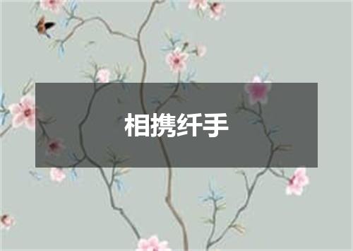 相携纤手
