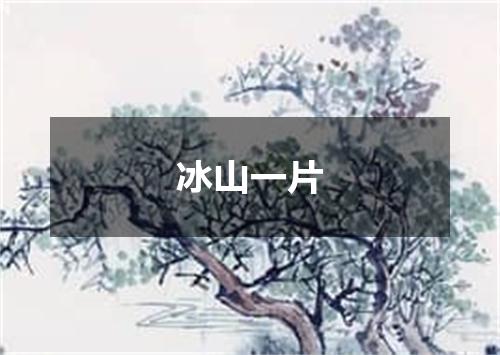 冰山一片