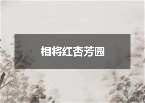 相将红杏芳园