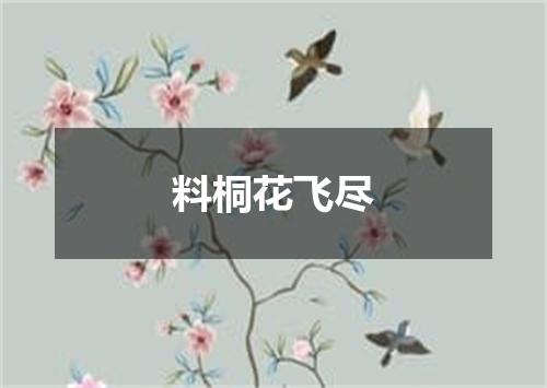 料桐花飞尽