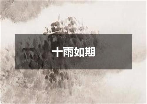 十雨如期