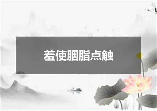 羞使胭脂点触