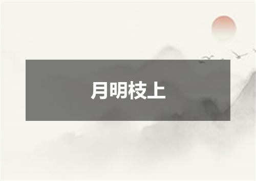 月明枝上