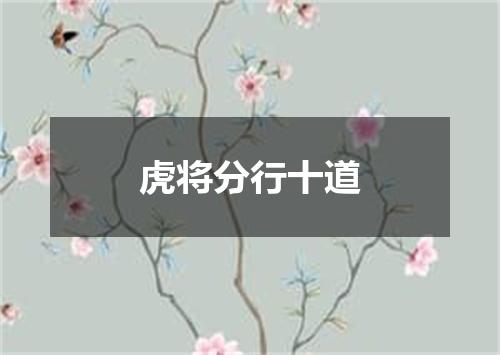 虎将分行十道